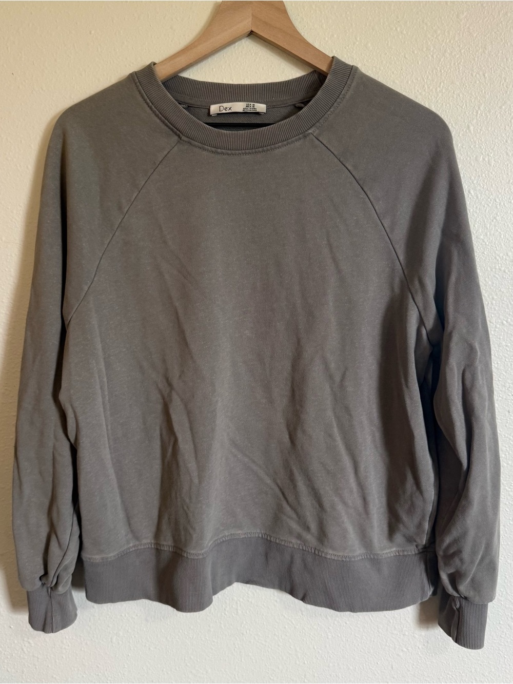 Dex Olive Green Crewneck Pullover Sweater Medium